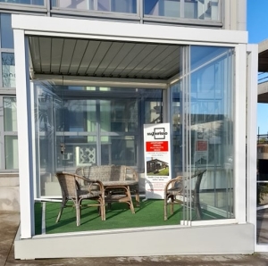 Vetrata panoramica 3ANTE slide (apertura scorrevole) color bianco, misure L310 x h272 €1440,19 POSA E TRASPORTO ESCLUSI